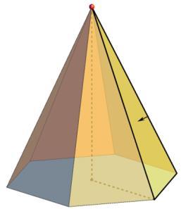 пресек пирамиде који садржи две несуседне бочне ивице пирамиде.