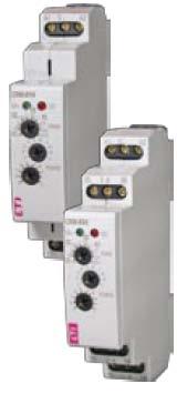 ECHIPAMENTE DE CONTROL Relee de timp multifuncţionale CRM -91H, CRM 93H Avantaje: 1 modul, montabil pe şină DIN Tensiune de alimentare: AC/DC 12V-240V 10 funcţii: 5 funcţii de timp controlate prin