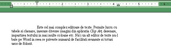 Intregul paragraf este deplasat fata de marginea din stanga: Indentare de tip hanging - primul rand este mai la stanga fata de text: 3.2.