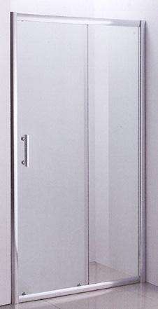 ADRIA tuš vrata jednokrilna kaljeno sigurnosno 6 mm profil aluminij krom, podesiv (20 mm) nehrđajuća ručka dvostruki kotačići sistem laganog skidanja vrata vrata s magnetskom brtvom W W