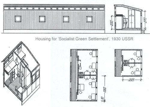 3. 2 0 ο ς α ι ώ ν α ς 81 Εικόνα 40. Προτάσεις για τη σοσιαλιστική κατοικία Moisei Ginzburg, 1930 Ο A.