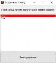 «Filtering by group names» το οποίο αν ενεργοποιηθεί από το χρήστη θα εμφανιστεί η λίστα φιλτραρίσματος όπως φαίνεται στην εικόνα 11.