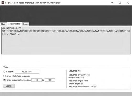 Show results: Η επιλογή αυτή είναι απενεργοποιημένη μέχρι ο χρήστης να εκτελέσει μια ανάλυση και να εμφανιστεί η φόρμα των αποτελεσμάτων.