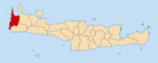 Περιφερειακή Ενότητα : Χανίων Περιφέρεια : Κρήτης Επίσημος πληθυσμός : 11.820 (απογραφή 2001) Έκταση : 334.