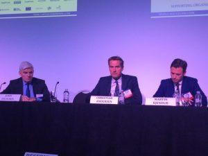 Securities, moderated the LNG Shipping Sector Panel with panellists: Jonathan Cook -CEO, Flex LNG (FLNG:NO), Christos Economou, Founder of TMS Cardiff Gas, Richard Tyrrellm CEO & CFO with Hoegh