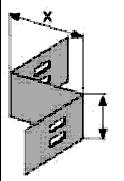 COT RIDICĂTOR VERTICAL INTERIOR/EXTERIOR FLEXIBIL Tip H60 Perforaţia: pentru a uşura montarea şi ventilarea cablurilor, găuri de 7 30 mm în platbandă, iar distanţa dintre centrele găurilor