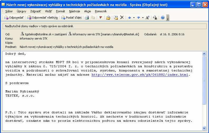 sk. Na internetovej stránke http://www.testek.