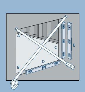 Masurarea dimensiunii golului de zidarie trebuie sa se faca in cel putin trei puncte pe fiecare directie (orizontal si vertical).