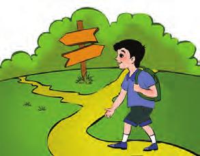 Yo4l ko4rsatuvchi taxtachada birinchi yo4l manzilingizga olib borishi ko4rsatilgan. Siz bu yozuvga ishon madingiz va ikkinchi yo4l bo4yicha yo4lingizda davom etdingiz.