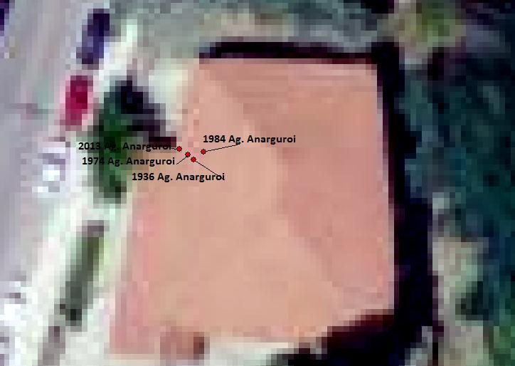 α. β. υντεταγμζνεσ 2007 (ΕΓΣΑ87) 348031.75 4487367.18 2007 Ag.Anarguroi 1 υντεταγμζνεσ Μεταςχθματιςμοφ(ε Απόκλιςη ΕΓΑ87) X Y info DX DY D 348032.84 4487366.36 1936/ΑΠΣ -1.094 0.817 1.365 Ag.
