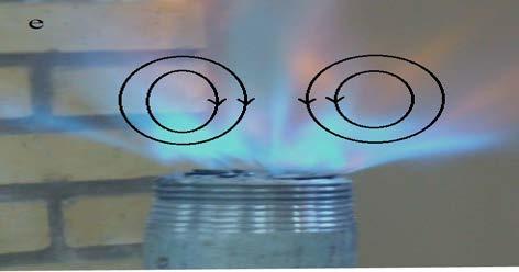 كه تمام اين تغييرات بر روي ميزان تشكيل اثر گذاشته است. شكل 4: تصوير شعله در نسبت همارزي و عددهاي چرخش مختلف.