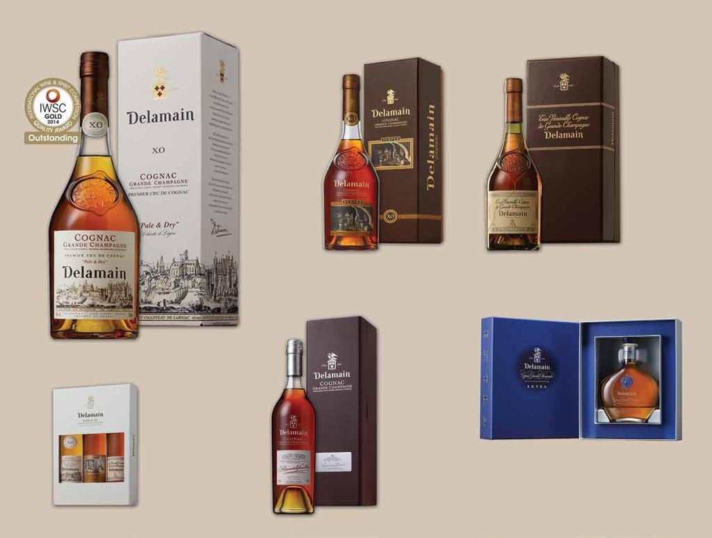 Delamain Cognac X.O. (Average age 25 years!) 70cl 100 00 20cl 30 00 Delamain Cognac X.O.-Vesper (Average age 30 years!) 155 00 Delamain Cognac Tres Venerable (Average age 55 years!