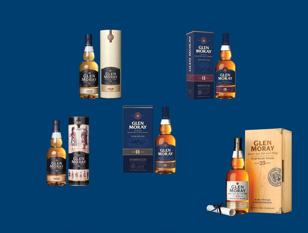 Rich Spicy Well-rounded Malt Scotch Whiskies Glen Moray 12 Years Old Single Malt Scotch Whisky Speyside 70cl Glen Moray 15 Years Old Single Malt Scotch Whisky Speyside 70cl 45 00 60 00 Glen Moray 25