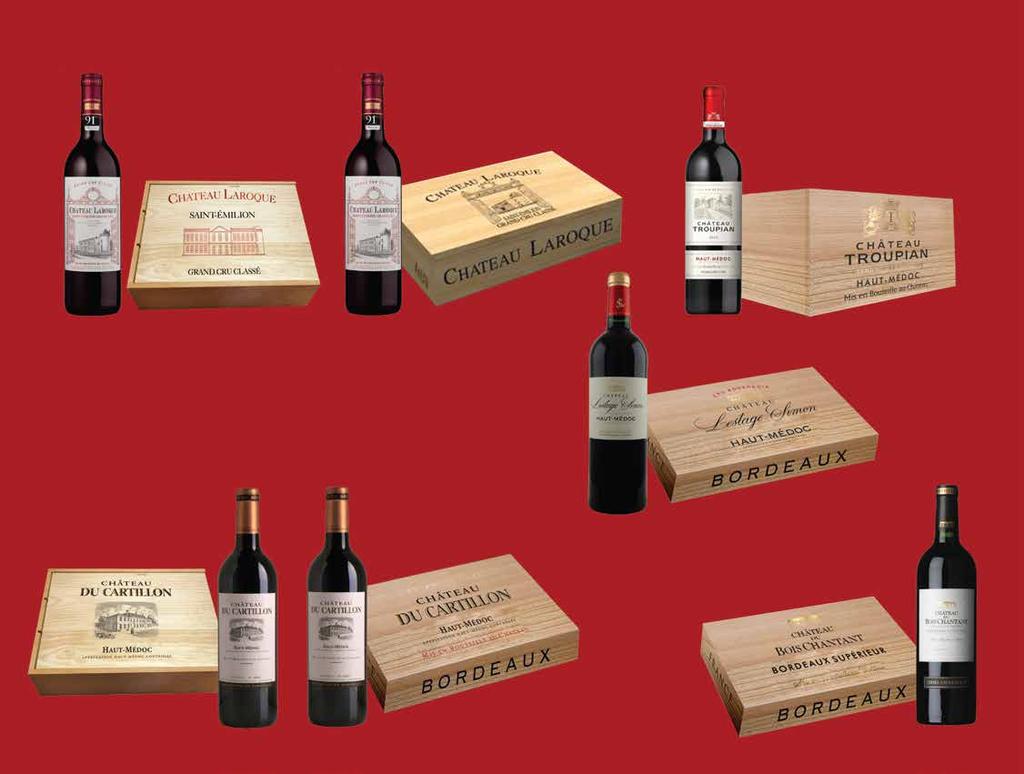 Wooden Gift Box With: 3 Chateaux Laroque Saint Emilion Grand Cru Classe Vintages 2010 2011 2012 ΩΡΟ / GIFT: CHATEAU GIFT 03 150 00 Wooden Gift Box With: 6 Chateaux Laroque Saint Emilion Grand Cru