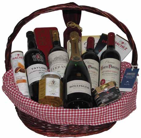 Basket (L) + Table-runner (150x50 cm) With: 1 Champagne Nicolas Feuillatte Brut Reserve 75cl 2 Chateaux Rozier Saint Emilion Grand Cru Red 75cl 1 Gustave Lorentz Gewurztraminer Rottenberg Single