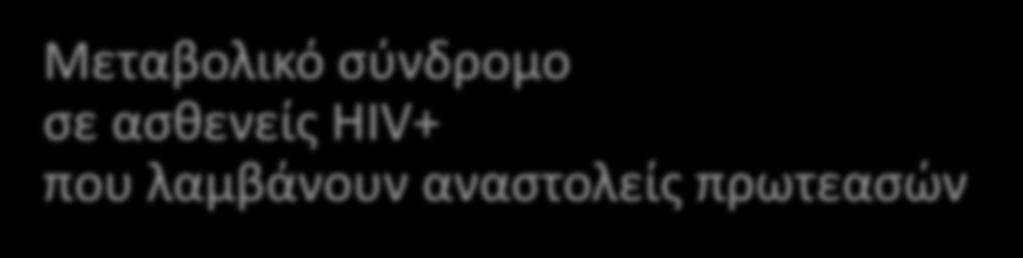 Μεταβολικό ςφνδρομο ςε αςκενείσ HIV+ που λαμβάνουν αναςτολείσ πρωτεαςϊν