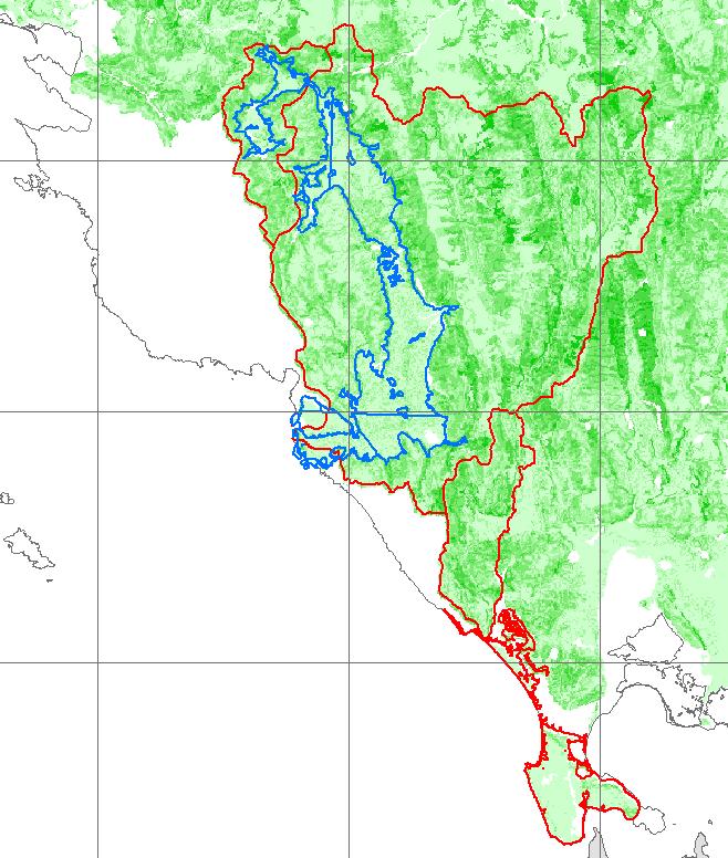 14.1.1 Λεκα νη Απορροη ς του Ποταμου Αχε ροντα (GR13) Εικόνα 14.3: Χάρτης εδαφικής απώλειας (SE) στη λεκάνη απορροής του Αχέροντα, της ΖΔΥΚΠ GR05RAK0005 της περιοχής.