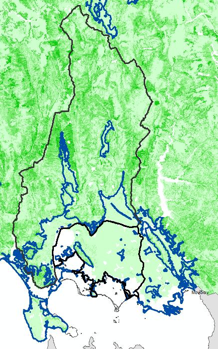 14.1.4 Λεκα νη Απορροη ς Ποταμου Λου ρου (GR46) Εικόνα 14.6: Χάρτης εδαφικής απώλειας (SE) στη λεκάνη απορροής του Λούρου, της ΖΔΥΚΠ «Πεδιάδες Άρτας, Χαμηλή Ζώνη π.