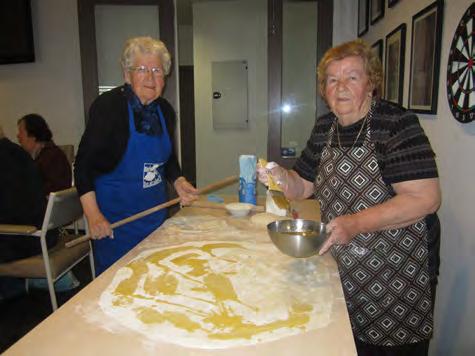The volunteers is able to bring the Greek community in the nursing home.