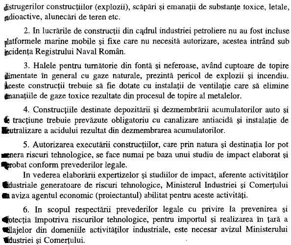 Anexa 3.8. Categorii de construcţii la care este obligatorie realizarea de adăposturi publice de protecţie civilă, conform HG 560/2005, modificată prin HG 37/2006 Art. 1.