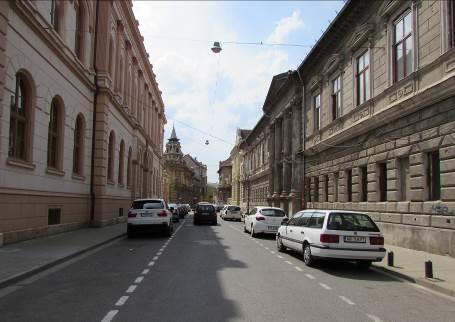 este între Piaţa Arenei şi Piaţa Avram Iancu prin Str. Cozia, cu acele oaze de verdeaţă, care sunt ameninţate de extinderea parcărilor; sau legăturile dintre Str. Cozia şi Meţianu pe Str. G.