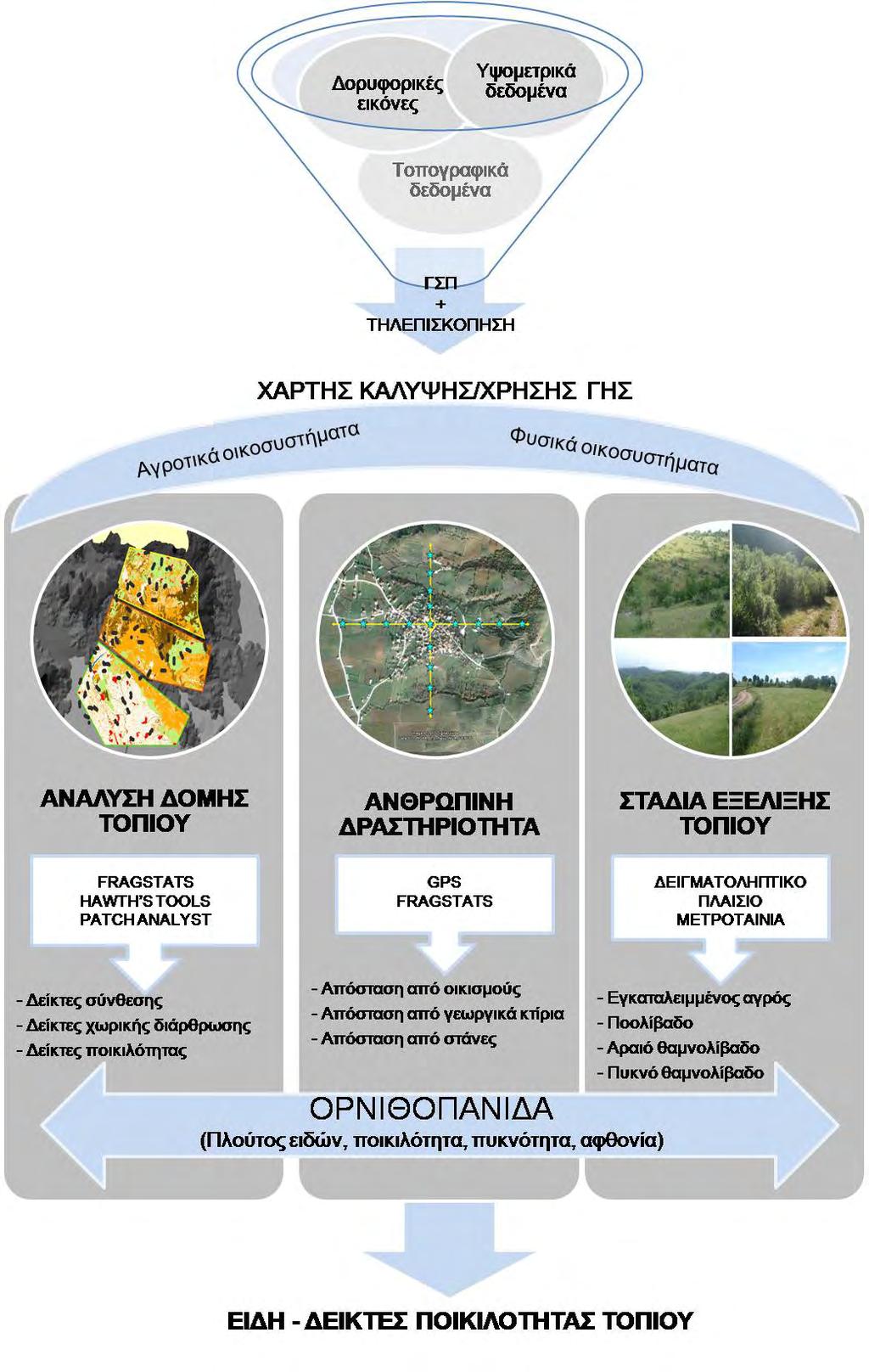 Γράφημα 4.1. Επισκόπηση της εννοιολογικής προσέγγισης και του πειραματικού σχεδιασμού της παρούσας διατριβής.