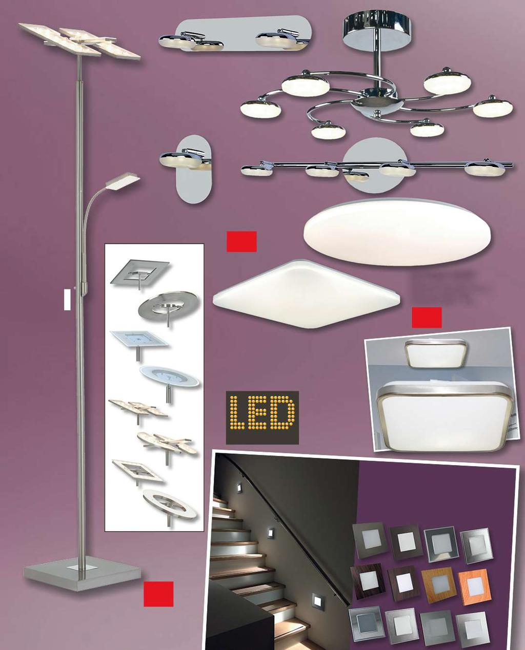 LED Stropné svietidlo žiarovky 5 W, 2200 lm, studená biela farba svetla, 4000 K, prevedenie plast/ kov, zdroje nie je možné meniť, energetická trieda A++ až A 1x 5 W 37,- 2x 5 W 59,- 4x 5 W 111,- 6x