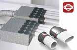 Sistem gibljivih zračnih kanalov FlexPipe plus Okroglega preseka 75 mm v kombinaciji z ovalnim 51 x 114 mm FlexPipe prezračevalna cev FlexPipe prezrač.