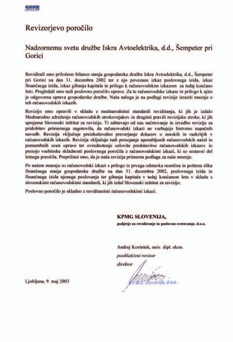 Revizorjevo poroëilo