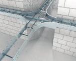 Fixarea peretelui de separaţie fără şuruburi Fixare fără şuruburi a unui perete de separaţie în jgheaburi şi poduri de cabluri