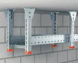 Asistenţă de montaj sisteme de jgheaburi pentru cabluri pentru încărcări mari Construcţie suspendată din beton Construcţie de suspendare în beton, cu stâlp IS 8 şi conexpanduri potrivite pentru