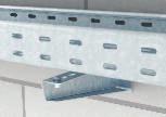 Placă adaptoare 45, montaj în beton Montajul plăcii adaptoare 45 de tipul A-E 45 pe un zid de beton.