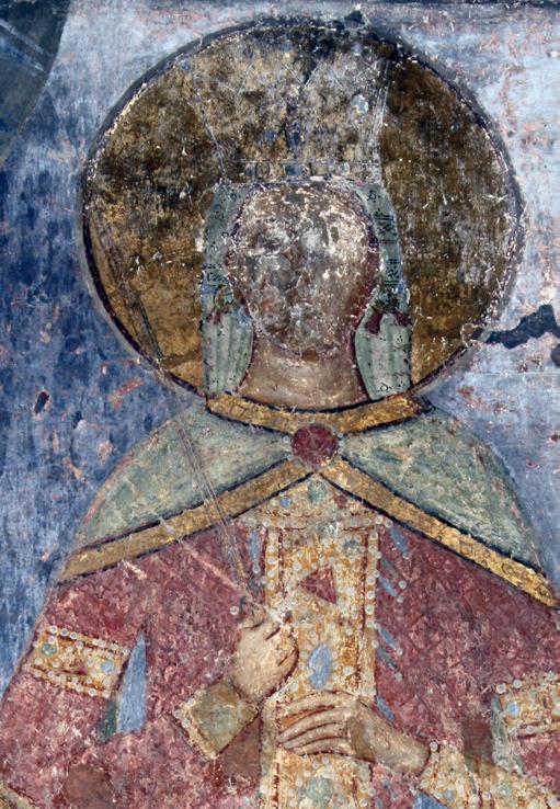 Ni{ i Vizantija XI 277 врху проширење, чији се тачни обриси, због тешких оштећења, не могу разазнати (сл. 10). 24 У другом се јасно види палица са завршетком у облику три ситне гранчице (сл. 11).