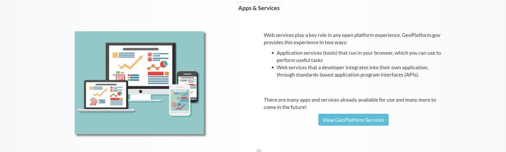 Ηνωμένες Πολιτείες Αμερικής - NSDI Apps & Services - Πλατφόρμα εφαρμογών και υπηρεσιών https://www.geoplatform.