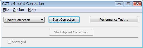 8- انقر على زر Correction Start )بدء التصحيح( ثم على زر Correction Start 4-point )بدء التصحيح رباعي