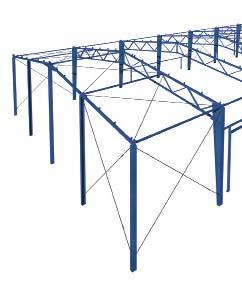 Elementele structurii secundare, cu rol de susţinere a elementelor de faţade şi acoperiş, sunt fabricate din profile din oţel galvanizate şi formate la rece.
