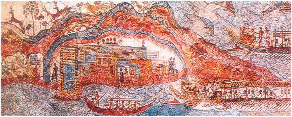 Ενότητα 12 Τοιχογραφία από το Ακρωτήρι της Θήρας που εικονίζει νηοπομπή ( Εθνικό Αρχαιολογικό Μουσείο Αθήνας) Αθήνα και Ατλαντίδα Α.