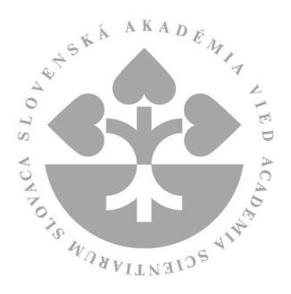 uchádzačov pôsobiacich na Ústave experimentálnej fyziky SAV v Košiciach.