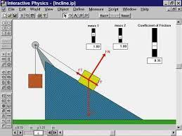 Εικόνα 3.1 Το λογισμικό Interactive Physics 3.4 ΠΡΟΤΑΣΗ ΓΙΑ ΤΗΝ ΔΙΔΑΣΚΑΛΙΑ ΦΥΣΙΚΗΣ ΜΕΣΩ ΠΡΟΣΟΜΟΙΩΣΕΩΝ 3.4.α) Εκπαιδευτικό υλικό Με τον όρο εκπαιδευτικό υλικό, σύμφωνα και με τη Δικτυακή Εκπαιδευτική Πύλη του Υπουργείου Παιδείας Δ.