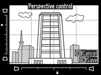 Perspective Control (Έλεγχος προοπτικής) Κουμπί G N μενού επεξεργασίας Δημιουργήστε αντίγραφα που μειώνουν τα εφέ της προοπτικής όπως