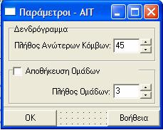 Με το πλήκτρο Επαναφορά οι δύο λίστες επανέρχονται στην αρχική τους κατάσταση (καθαρισµός της λίστας µε τις επιλεγµένες µεταβλητές).