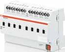 A i-bus KNX Έξοδοι SA/S 8.6.1.1 Εντολοδοτούμενος επαφέας, 6 A, ράγας ΝΕΟ Διαθέτουν 4, 8 ή 12 ανεξάρτητες επαφές ισχύος για τον έλεγχο διαφορετικών ηλεκτρικών φορτίων.