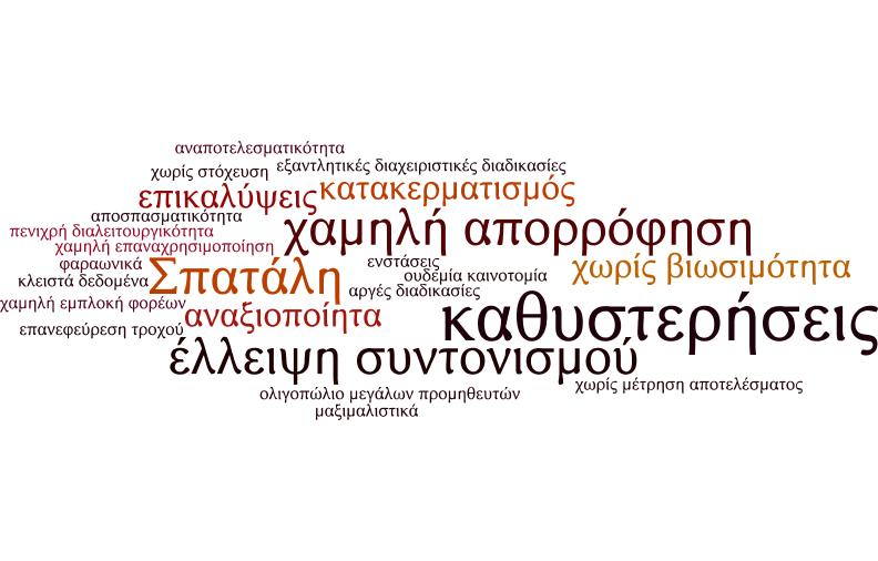 Τα προβλήματα γνωστά και έχουν αναδειχθεί κατ επανάληψη από ΕΕ σε πληθώρα επιστολών προς τη χώρα μας σε πολύ αυστηρούς τόνους στη μελέτη του Claeys Institutional capacity and efficient public