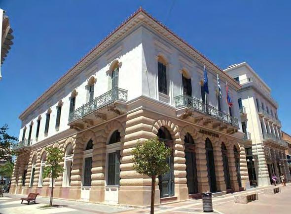 αρχοντικό του μεγαλέμπορου Παναγιώτη Ψάλτη με αφετηρία την οδό Αριστομένους. Οι χώροι του ισογείου είχαν χρήση εμπορικών καταστημάτων, ο δε όροφος ήταν κατοικία. Εικόνα 4.2.2.2.2: Το δημαρχείο Καλαμάτας.