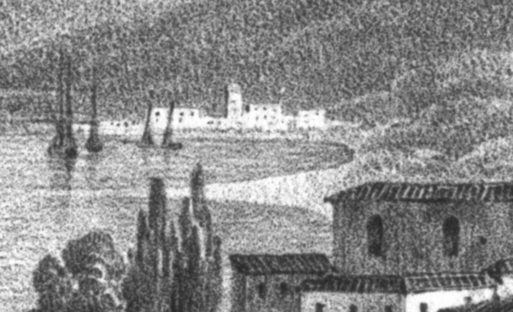 Οι Μανιάτες στην Επανάσταση του 1821 639 Στον όρμο του Αλμυρού φαίνονται τα σπίτια