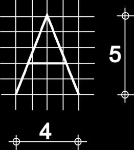 Σε χαρτί όπου έχει χαραχτεί κάνναβος 2x2 χιλιοστών σχεδιάστε με μολύβι όλα τα γράμματα του αλφαβήτου, κεφαλαία και πεζά, καθώς και τους αριθμούς από το 0 έως το 9, με μέγεθος 1x0,8 εκατ. 2. Σχεδιάστε με μολύβι τετράγωνα γράμματα (κεφαλαία και πεζά) και αριθμούς 0,8x0,8 εκατοστών, χρησιμοποιώντας οριζόντιους και κατακόρυφους οδηγούς.