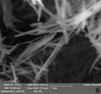 lungimea particulelor creste de la 1 µm la 3 4 µm) cu cresterea timpului de tratament la 70 0C