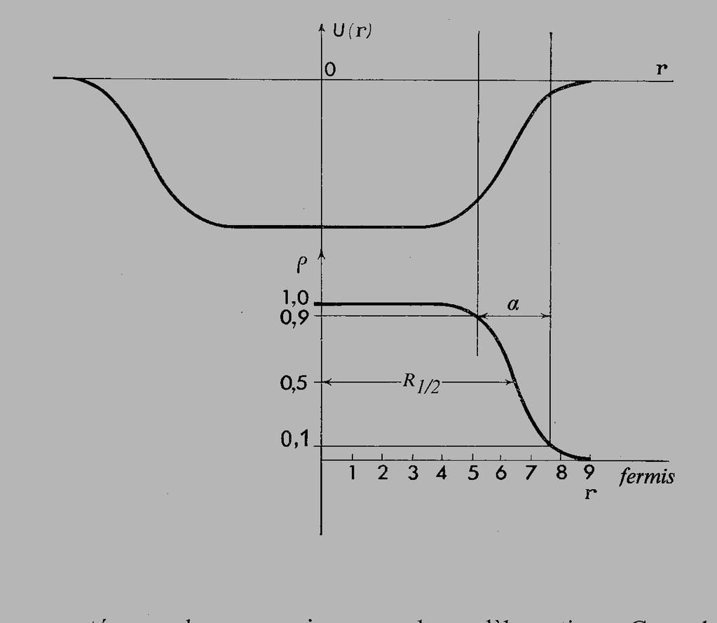 Η καλύτερη περιγραφή - προσέγγιση της πυκνότητας του φορτίου του πυρήνα είναι η συνάρτηση Fermi που δίνεται από την εξίσωση: ρ 0 ρ φ (r) = (1.