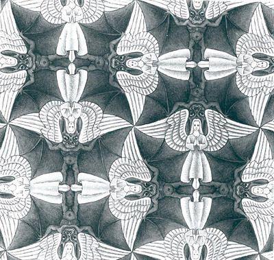 . στο έργο του Escher Κανονική Διαίρεση του