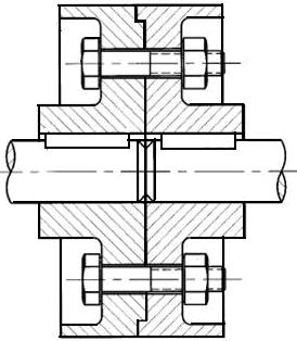 6E.9 Cupljul din figură, cu trei şuruburi păsuite, trnsmite un moment de torsiune M t = knm.